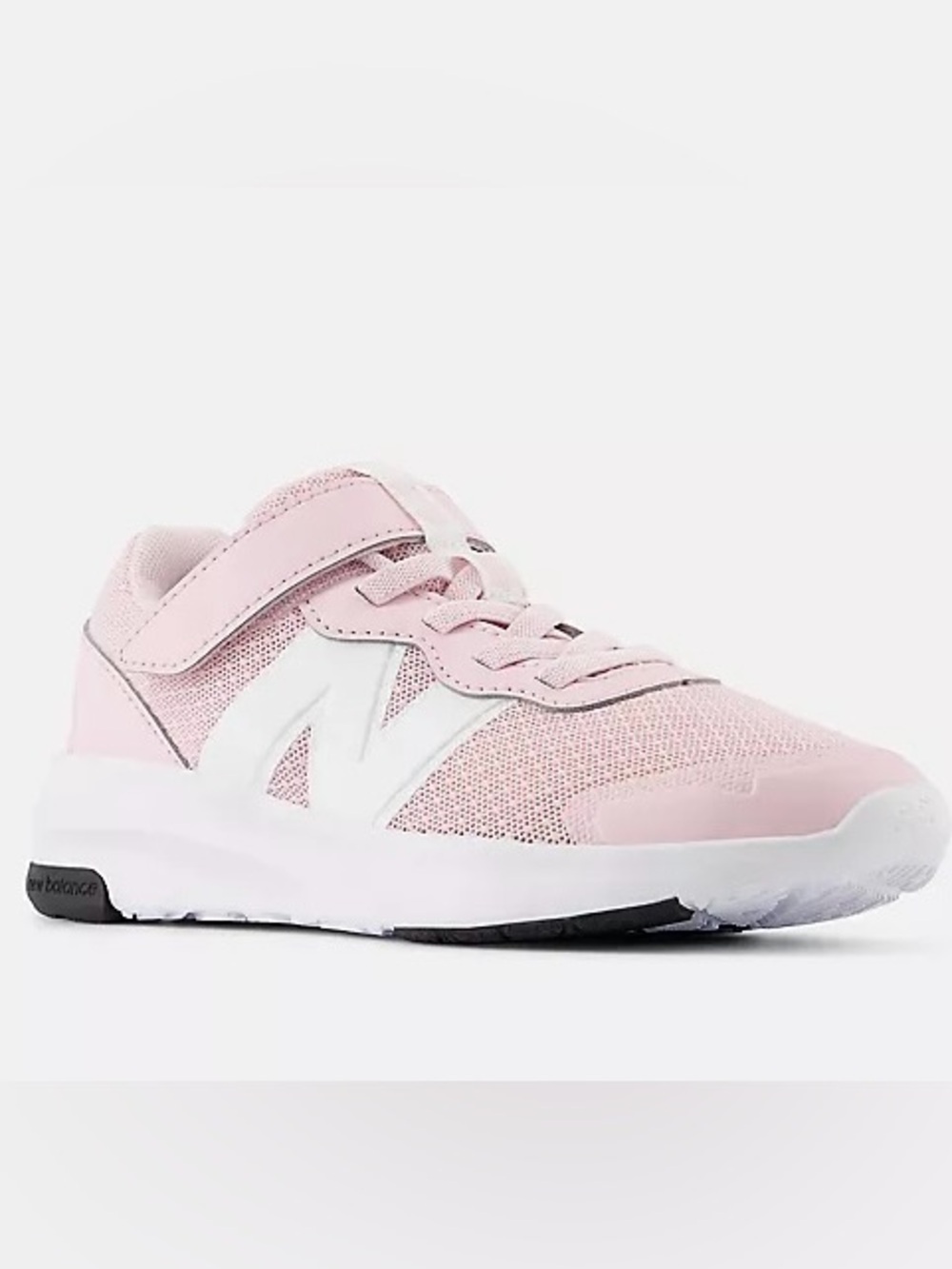 New Balance 578 Hook & Loop Little Girls Rose Sugar Sneakers with White N Logo